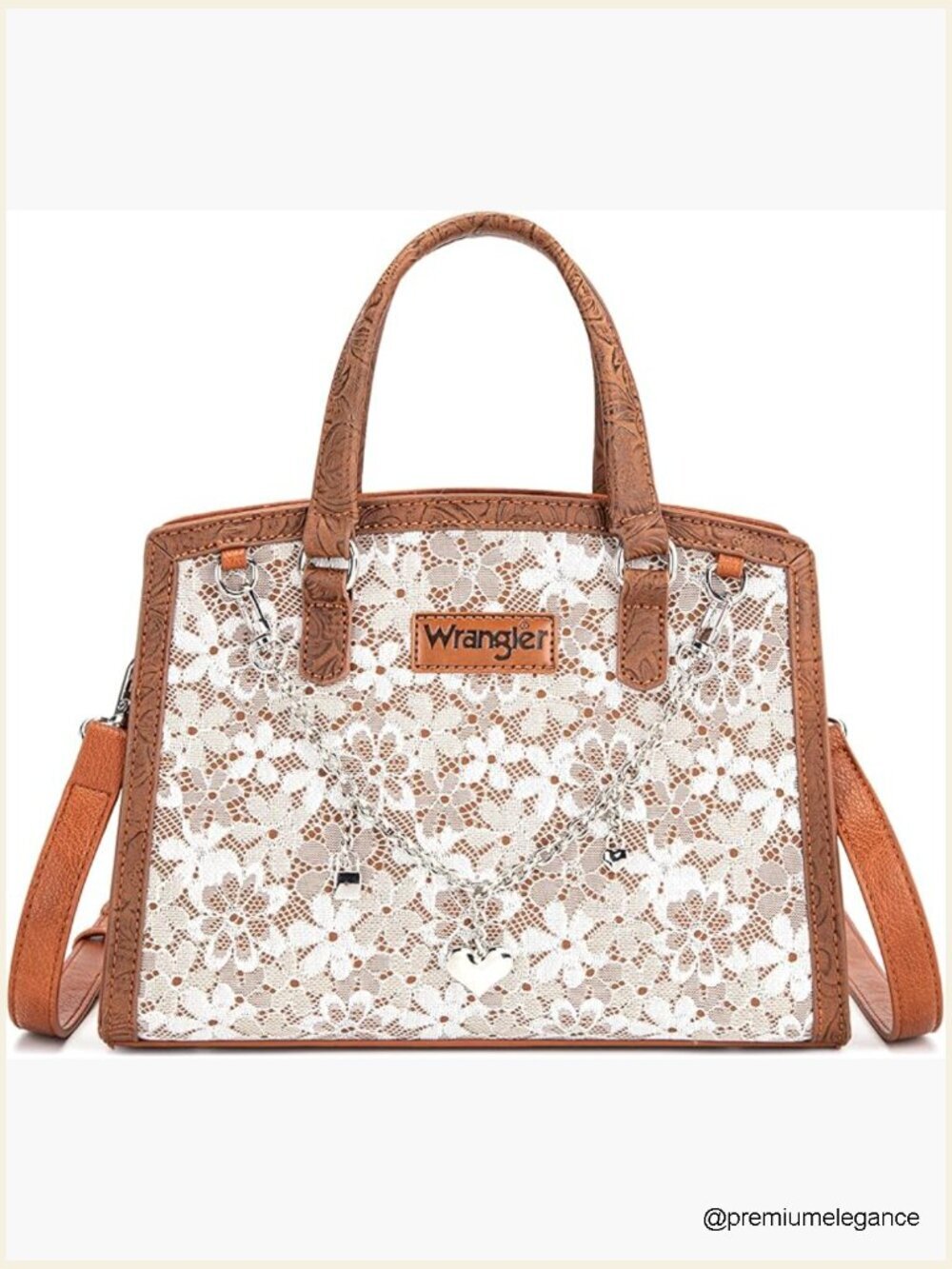 Lace Tote Bag Crossbody Satchel Handbag Purse Charms